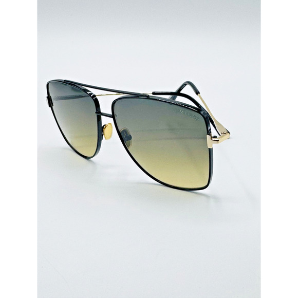 Tom Ford Sunglasses Reggie TF838 01B Black Aviator Frame Brown Gradient Lens New main image 16